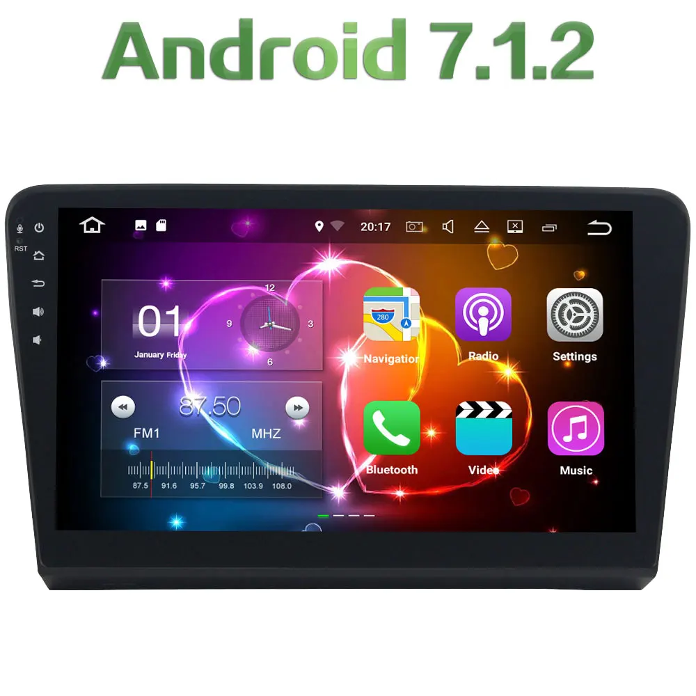 2GB RAM 16GB ROM Android 7 1 2 Quad Core 4G WIFI Car font b Radio