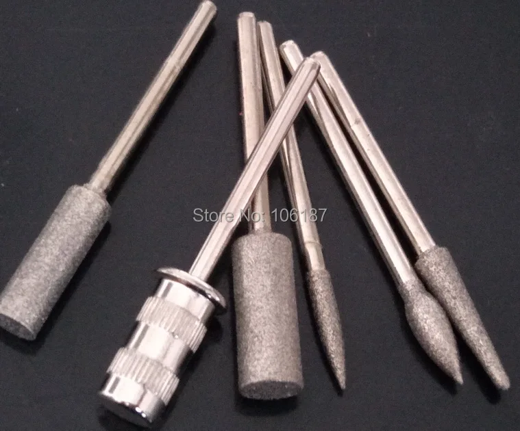 Conjunto de Bits para Acrílico Conjuntos Manicure Elétrica Unha Broca Art Arquivo Máquina Escultor 5 6 Pcs 4 5 conjuntos 6 pcs Conjunto de Bits