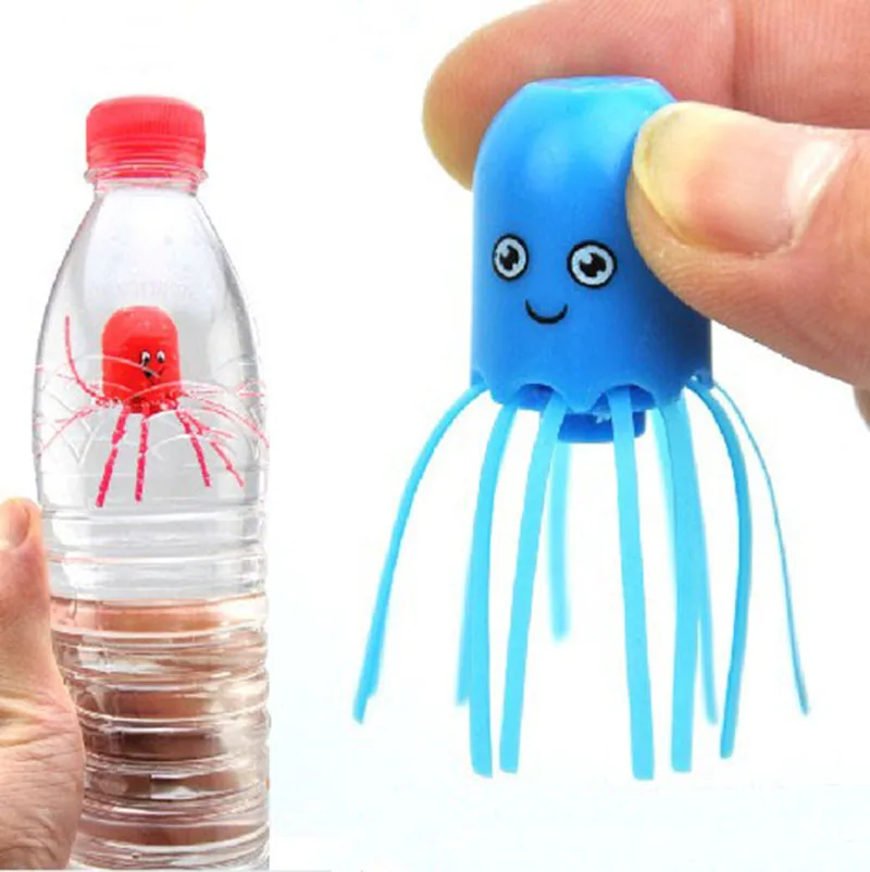 5pcs Magical octopus Jellyfish elf Magic Tricks Swim in Bottle Illusion Magica Funny Toys for Children Kids