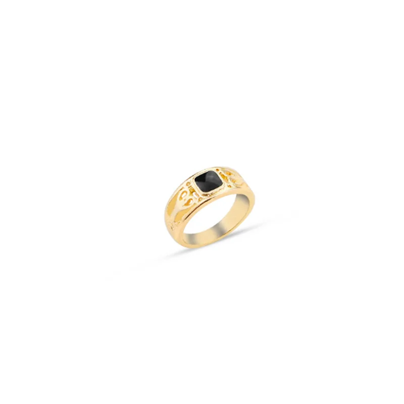 Jewelry Creative Square Drop Men's Ring Simple Personality Ring Silver Rings For Men Jewelry