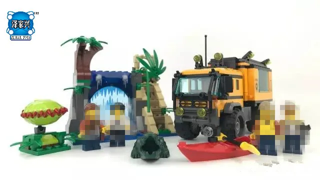 

460pcs City Model Jungle DIY Mobile Lab Figures Building Blocks Bricks Toys Compatible with Lepins for Children
