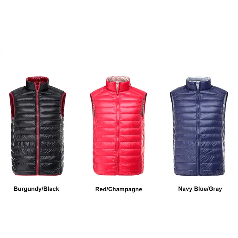 

PGM Golf Clothes Men's Down Jacket Coat Double Thin Down Vest Males Sleeveless Golf Down Waistcoat Golf Autumn Winter Clothing