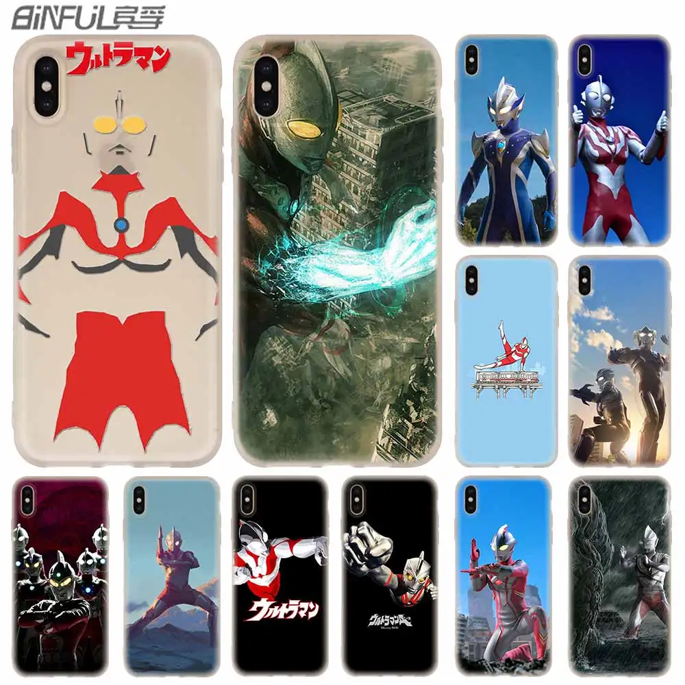 

Ultraman Cover Case Silicone soft for iPhone X 11 Pro XS Max XR 6 7 8 Plus 5 4 S 5.8 6.1 6.5 Phone Cases
