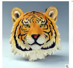 Смола Арт Бар Кафе лев тигр голова тигра окно Волчья волна повесить в виде голов животных стены бытовой дисплей декоративные статуэтки дома