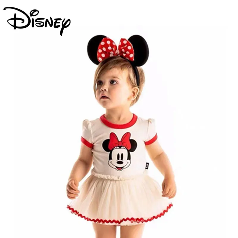 Disney Minnie Mickey Dress 2019 Summer Kids forcks bambina Skirt Fashion Tops Children Party Dresses | Детская одежда и обувь
