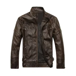 WENYUJH New Arrive Brand Motorcycle Leather Jacket Men Men's Leather Jackets jaqueta de couro masculina Mens Leather Coats 2019 WENYUJH New Arrive Brand Motorcycle Leather Jacket Men Men's Leather Jackets jaqueta de couro masculina Mens Leather Coats 2019