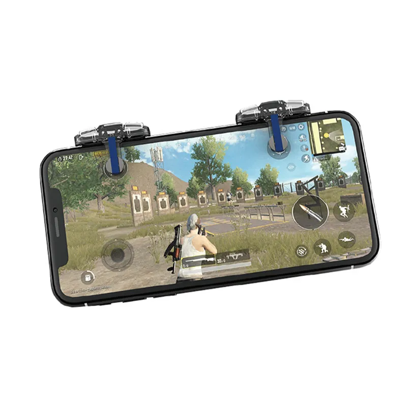 

Mobile Phone PUBG L1R1 Shooter Controller Game Fire Button Aim Key New Gaming Trigger for PUBG Knives out Rules of Survival