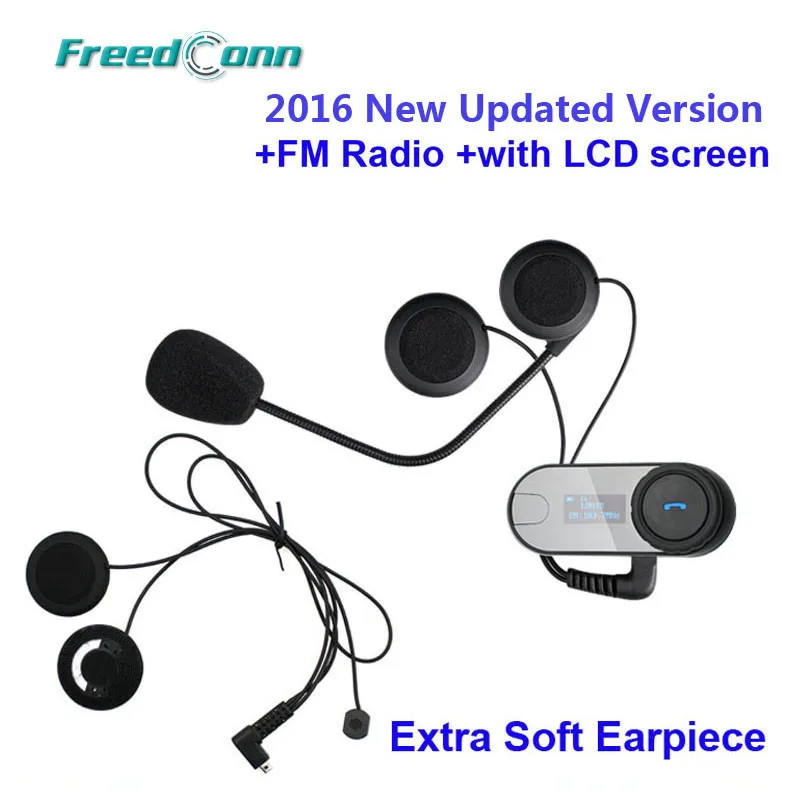 Freedconn TCOM-SC шлем Bluetooth переговорные Мотоцикл гарнитура домофон с ЖК-экраном+ FM радио шлем домофон