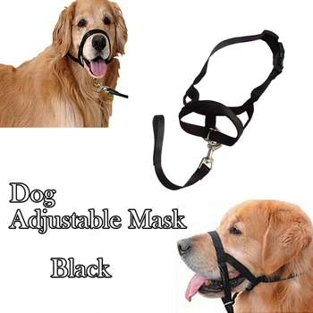 

Black Pet Adjustable Dog Mouth Muzzle Anti Fabric Nylon Soft No Bark Bitting Chew Quick Fit Installation & Release Free Shipping