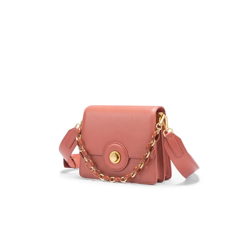 

LOVELY Satchel Summer Portable Chain Package Genuine Leather Single Shoulder Package