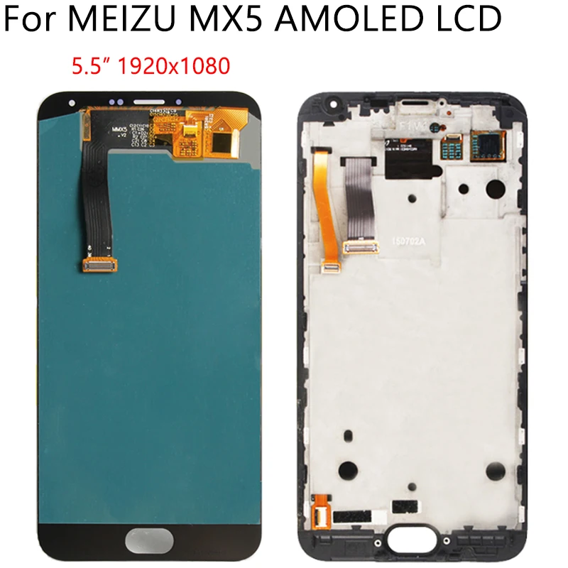 5 "AMOLED для MEIZU MX5 M575M M575H ЖК дисплей кодирующий преобразователь сенсорного экрана