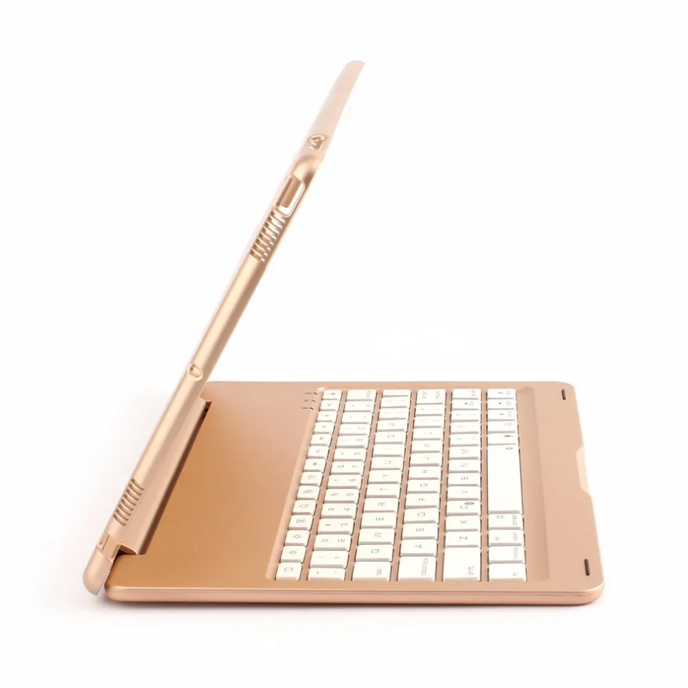 

Portable Gold Wireless Keyboard With Protective Case Super Slim Aluminum Alloy For Ipad Pro 10.5