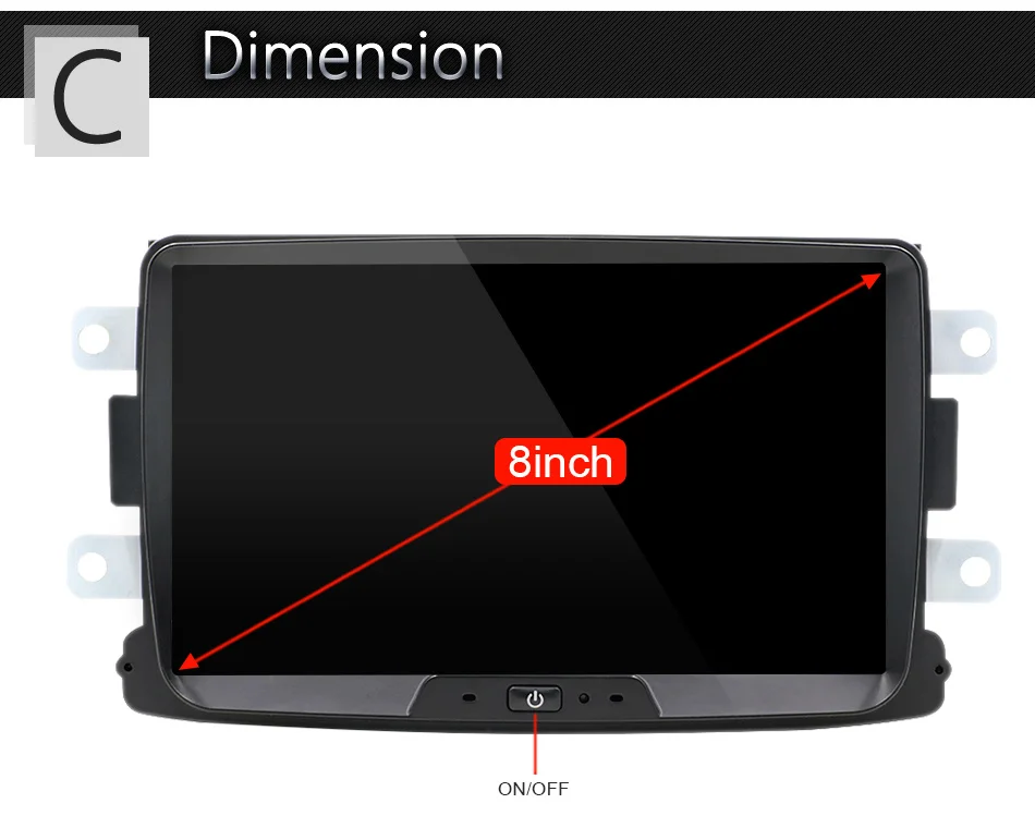 Top Eunavi Android 9.0 car dvd for Renault Dacia Duster Sandero Lodgy Dokker with one din car radio gps navigation 8B02 2G+32G 25