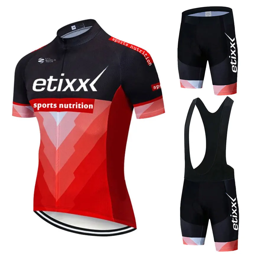 

2019 Summer etixx New Cycling Jersey Short Sleeve Set Maillot Ropa Ciclismo Uniformes Quick-dry Bike Clothing MTB Cycle Clothes