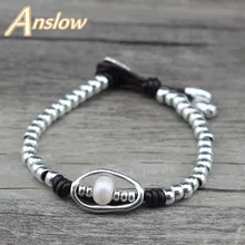 Anslow, классический дизайн, модное ювелирное изделие, морская раковина, бусины, винтажный стиль, женские браслеты, браслеты для женщин, рождественский подарок, LOW0641LB