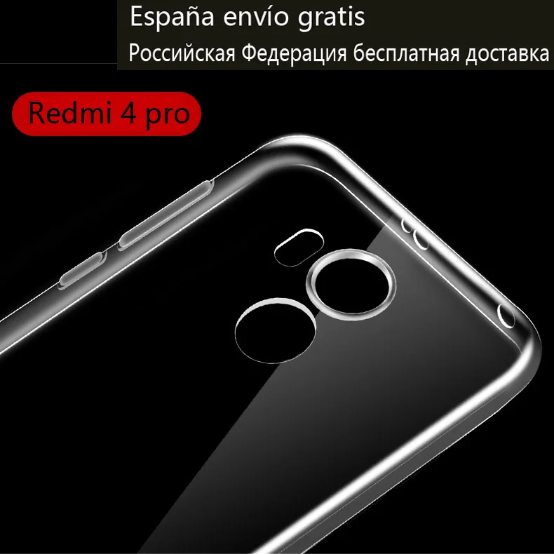 

Xiaomi Redmi 4Pro Case Cover Silicone Redmi 4 Pro Case Pro Ultra-thin Back Clear Transparent For Xiaomi Redmi 4 pro case