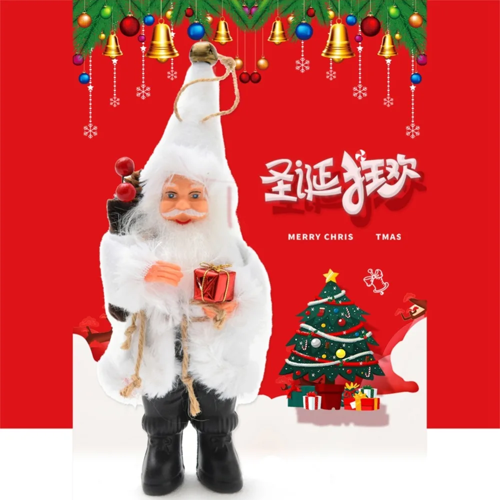 Christmas Decorations navidad For Home Standing Posture Flannel Santa Claus Doll Scene Pendant new year goods Decoration Gifts  (2)