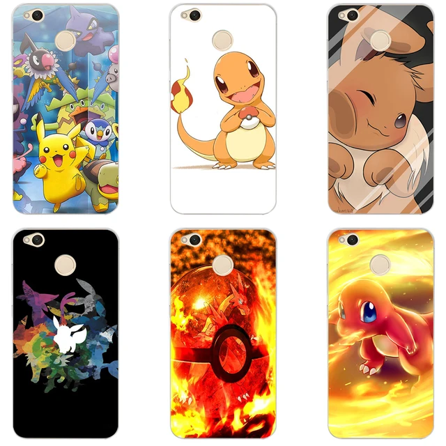 23gg pokemon pokeball hard transparent cover case for xiaomi redmi 5