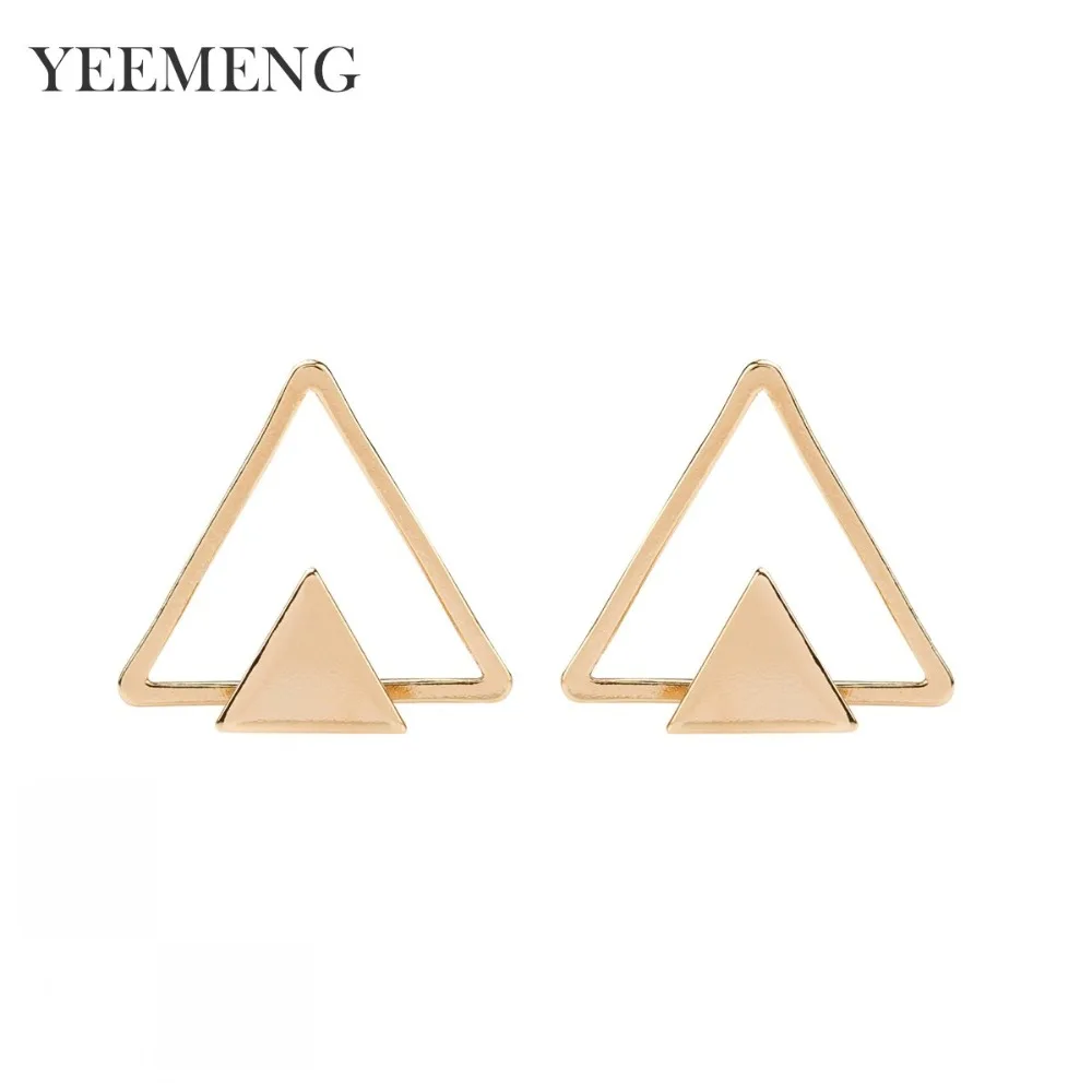 

YEEMENG 2019 Hot Sale New Fashion Jewelry Retro Triangle Earrings Personality Geometric Earrings Female Elegant Ear