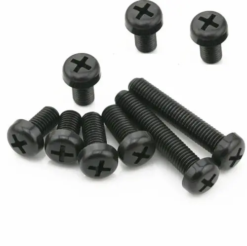 

50 PCS NEW M3x6mm Black Nylon Screw