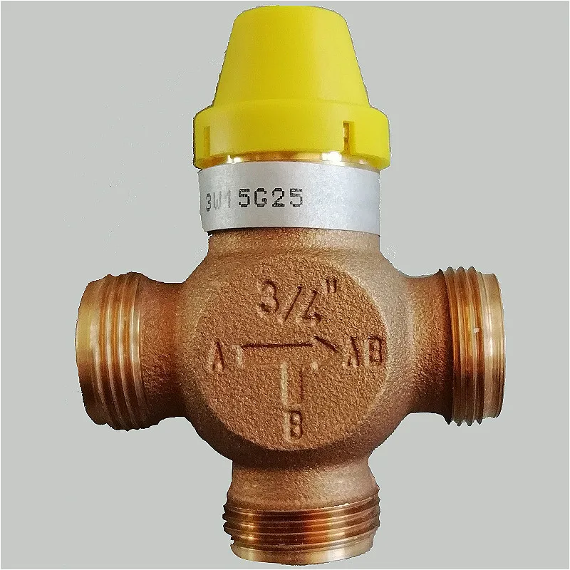 Ручной Клапан контроля температуры 3/4 дюйма Термостатический Водяной