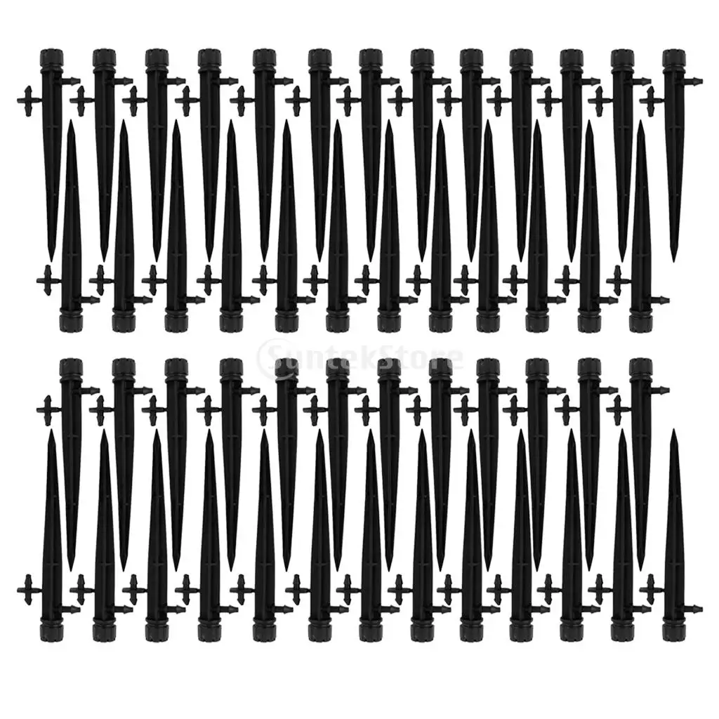 

50pcs 13cm Irrigation Sprinkler Adjustable Emitters On Stake Water Dripper