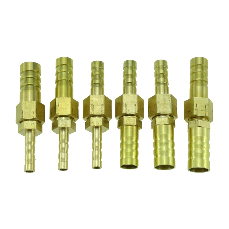 Brass Straight Hose Pipe Fitting Reducing Barb Connector Gas Barb