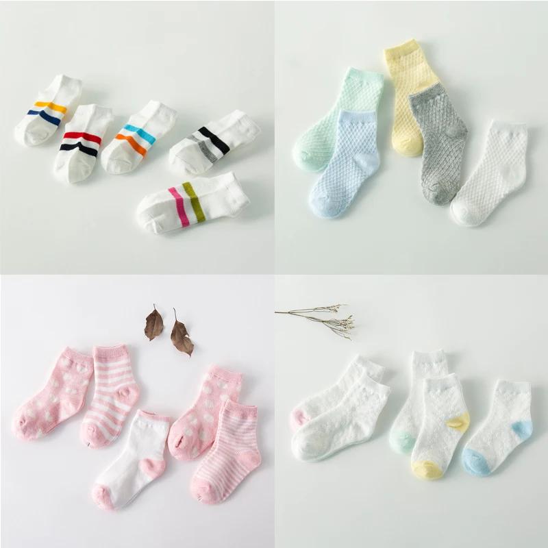 5-Pairlot-Baby-Cotton-Socks-Mesh-Pink-Blue-Pure-Color-Series-Kids-Boy-Girls-Children-Socks-8-Style-For-0-10-Year-2