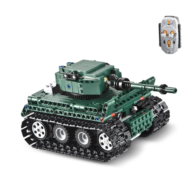 

RC Tiger 1 Tank Building Blocks Compatible WW2 Military German Heavy Tank Army Soldier Bricks Toys Gifts For Kids Boys children