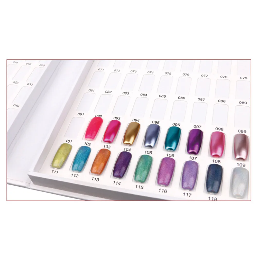 120 Color Display Nail Polish Color Card Manicure Board Nail Polish