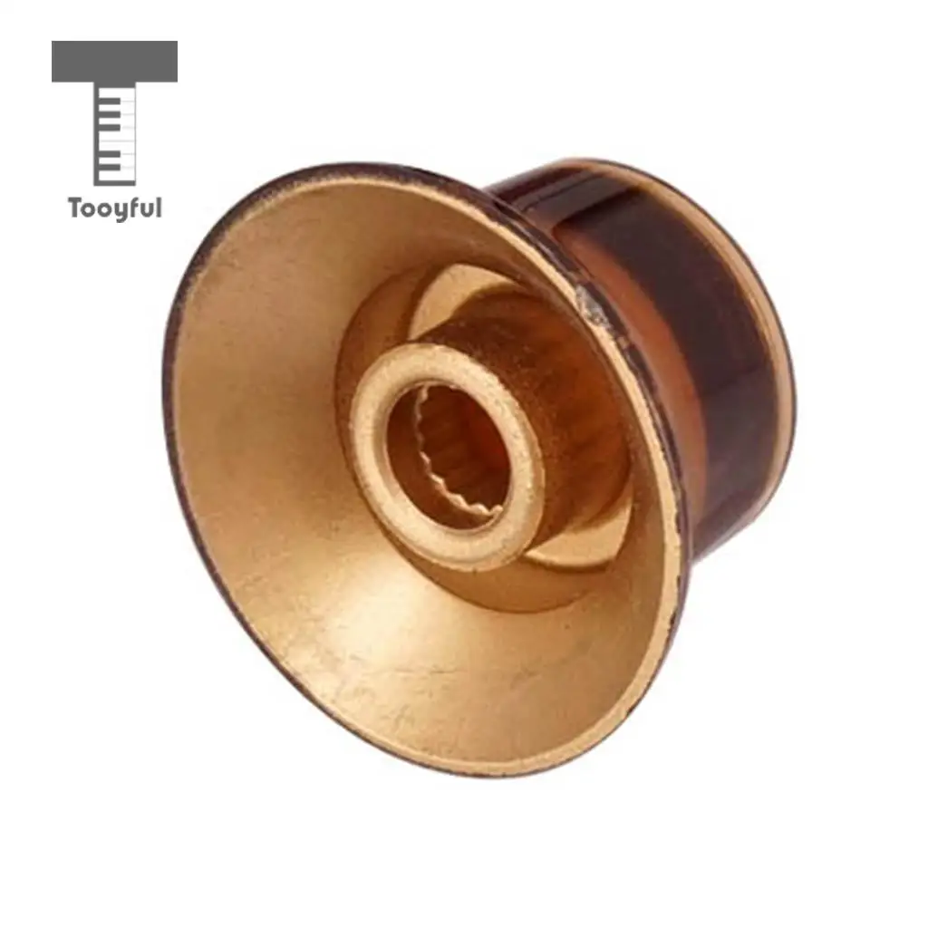 Tooyful 4Pcs Tone Volume Control Button Knob for Strat SQ Electric Guitar Bass
