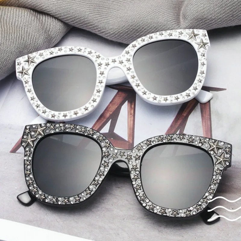 oversized rhinestone sunglasses