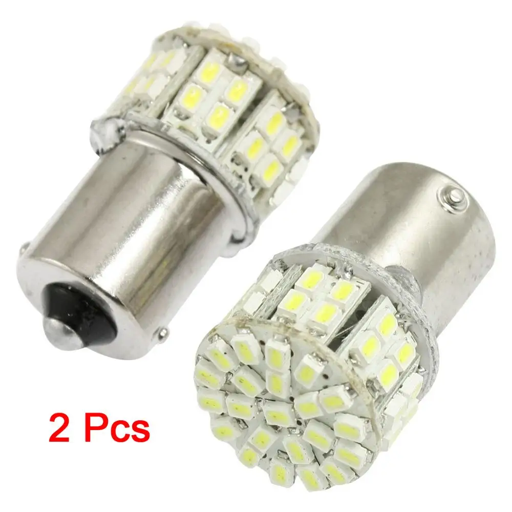 

TOYL 2Pcs BA15S 1156 1141 Car Tail Brake Turn Light LED Bulbs 50-1210 SMD 12V White