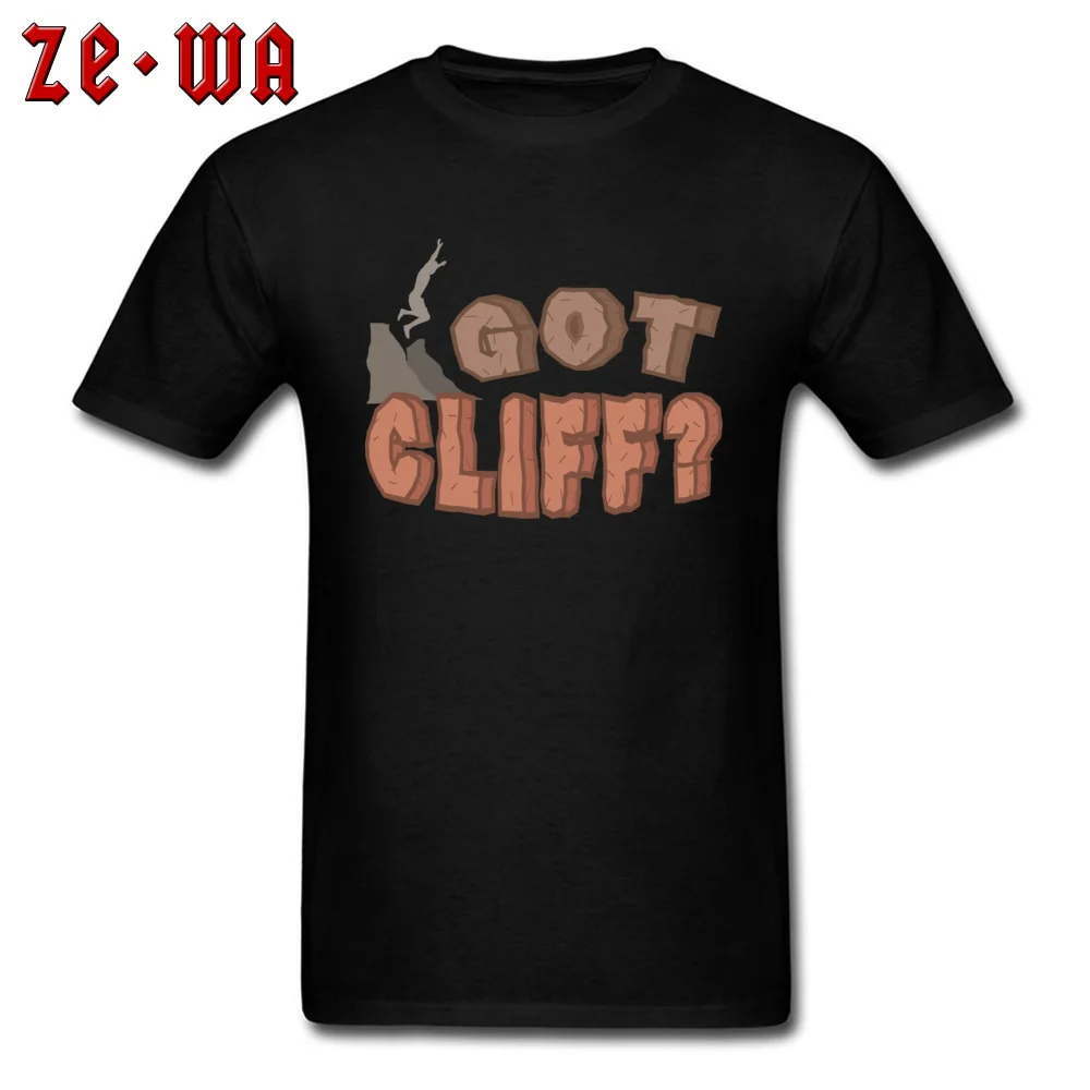 Street Graphic Casual Tops T Shirt Round Collar Lovers Day Pure Cotton Short Sleeve T-Shirt for Men Summer T Shirt Got Cliff Adrenaline Junkie Courage Gift  black
