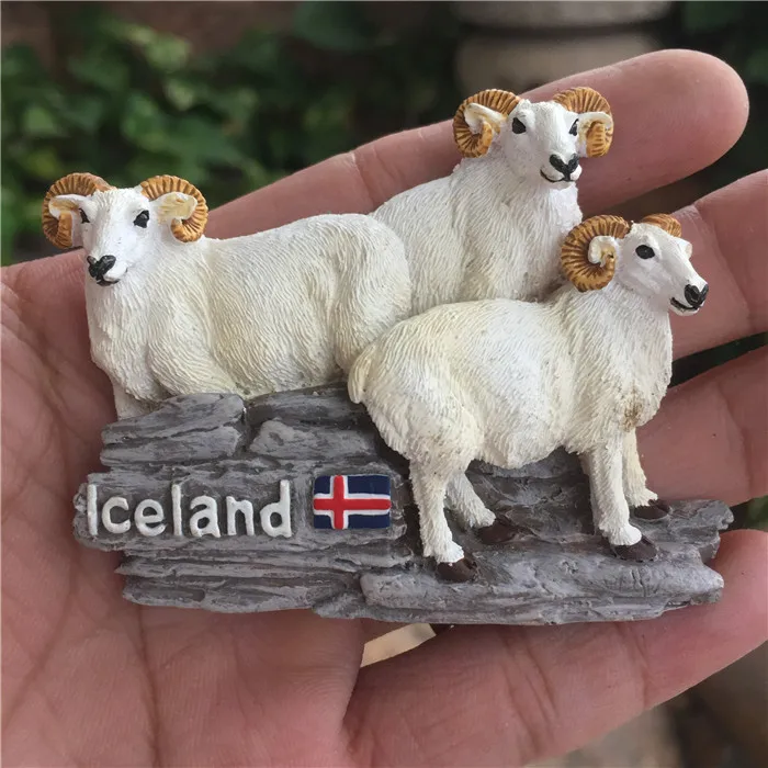 Ручная роспись исландской Овцы 3D магниты на холодильник туристические сувениры холодильник магнитные наклейки подарок
