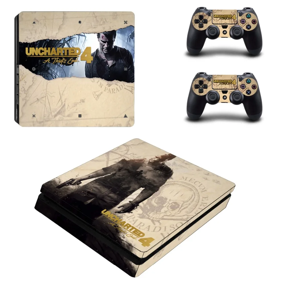 Неизведанный 4 A tief's End PS4 тонкий стикер кожи для Sony PlayStation консоль и контроллеры