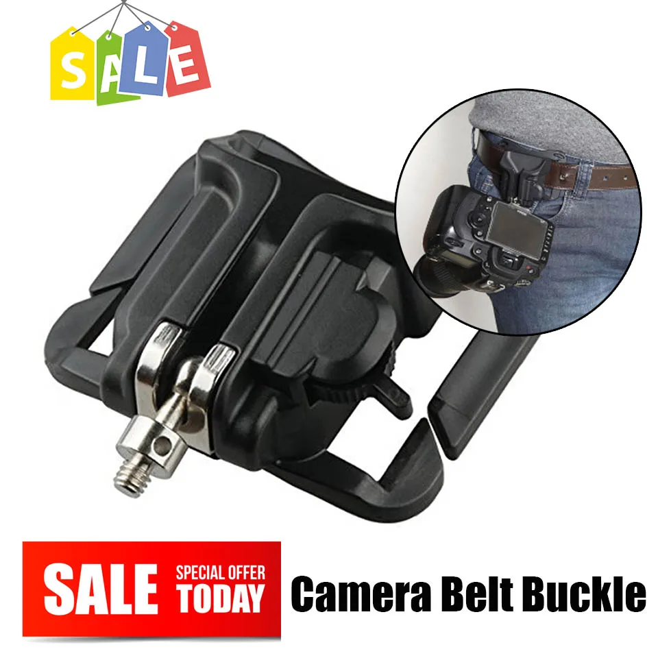 

Camera Waist Belt Buckle Quick shoot Holster Hanger Strap Button for Nikon Sony Pentax Fuji Canon EOS D5300 D3400 D3300 D810