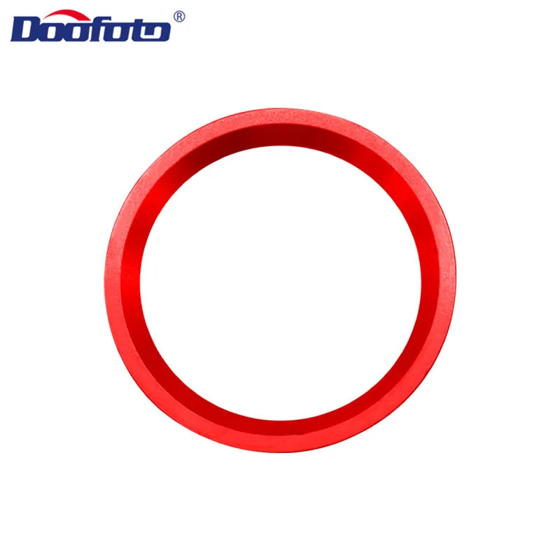 Doofoto Автомобильная наклейка для внутреннего интерьера кнопка старт/стоп крышка чехол аксессуары для укладки peugeot 308 408 508L 2008 3008 4008 5008 - Название цвета: Red Ring