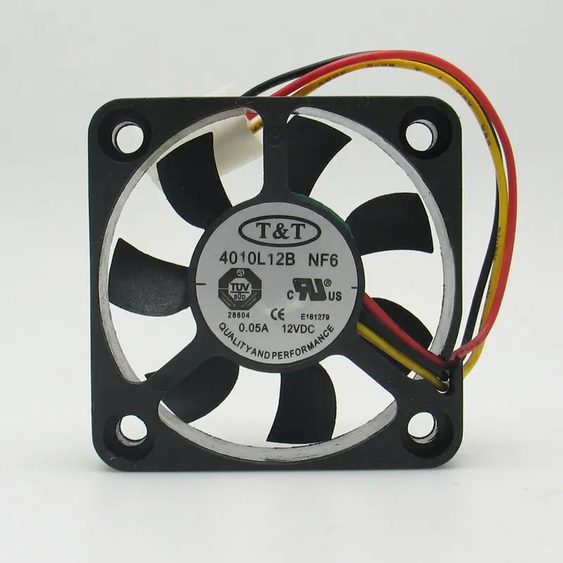 Для T & 4010L12B NF3 DC12V 0.14A 4010 4 см 40 мм 40x40x10мм 3 контактный Вентилятор охлаждения|cooling fan|fan