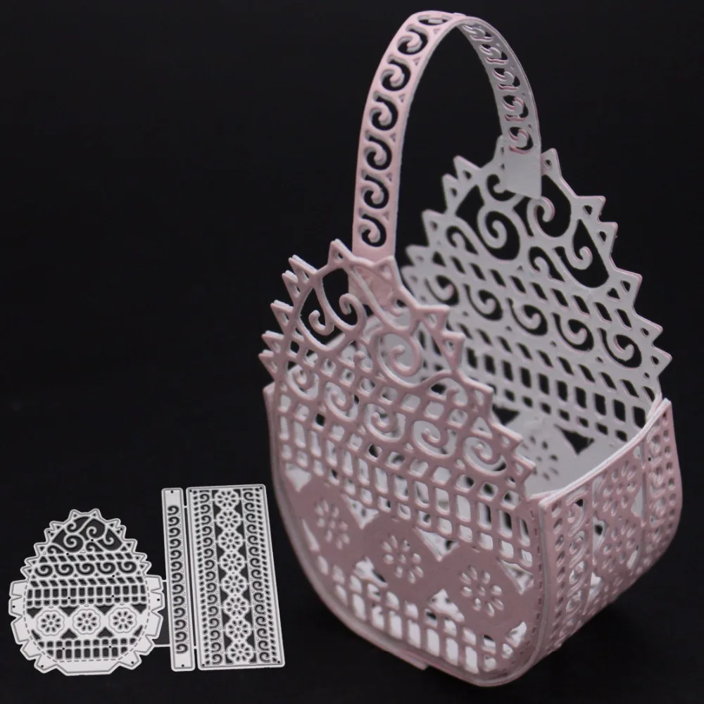 3D Basket Metal Cutting Dies For DIY Scrapbooking Photo Album Paper Cards Decorative Crafts