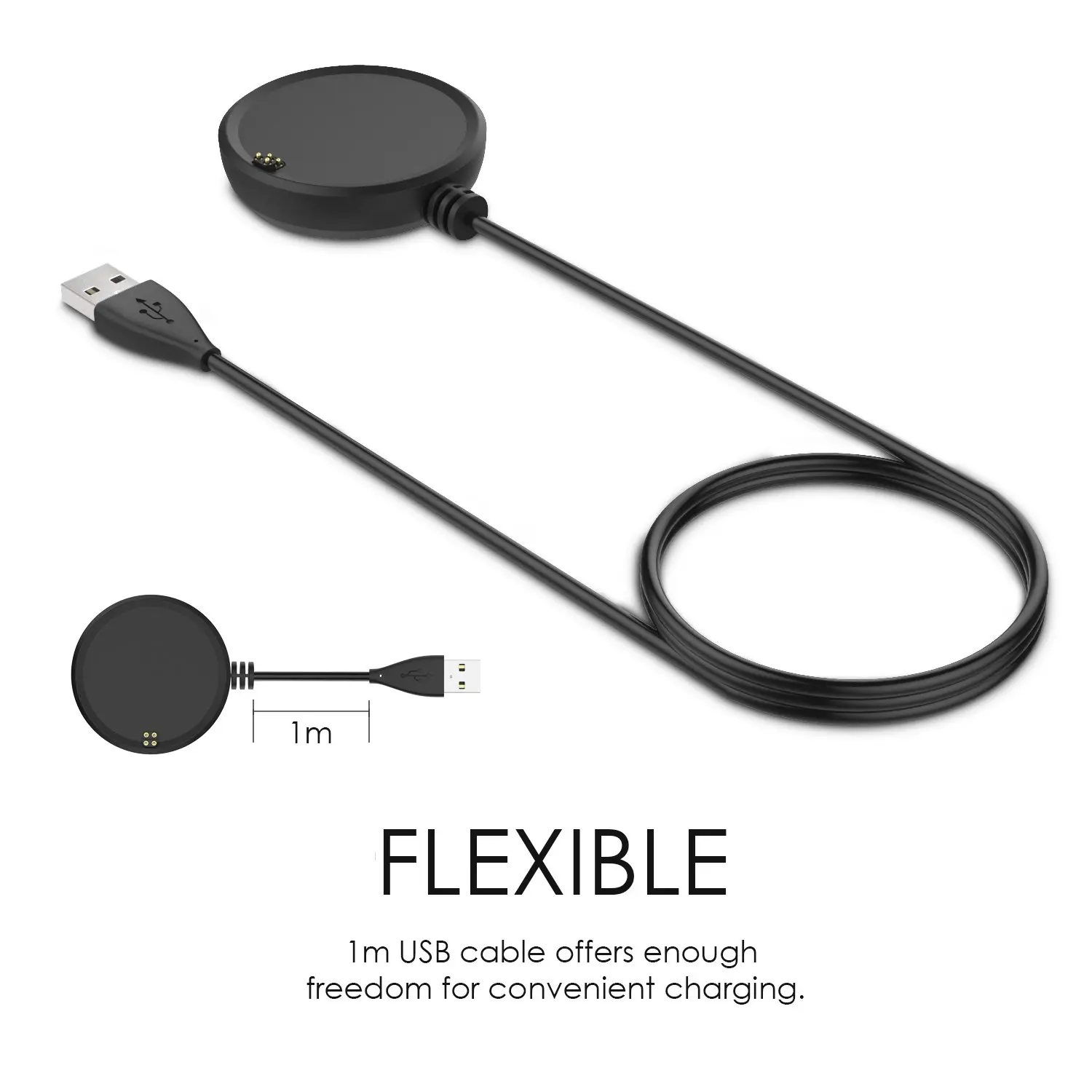 Cavo USB Magnetico Di Ricarica Docking Station A USB A Per Asus Zenwatch 3