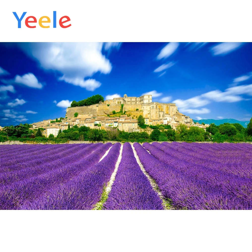 

Yeele Lavender Manor Landscapes Posters Wall Scene Photography Backgrounds Seamless Child Photographic Backdrop For Photo Studio