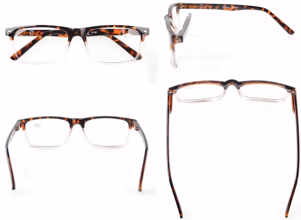 R899-6 очки для чтения с пружинными петлями, очки для чтения для мужчин и женщин+ 0,00-+ 4,00