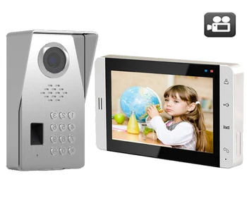 

XinSiLu TFT LCD Color 7"Video Door Phone Doorbell IR w/t SD Card Slot Intercom Home Security Video System FRID Camera 1V1