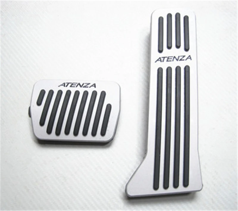 

Auto Accessories Aluminium car pedals For Mazda 6 Atenza AT Accelerator Pedal Brake Pedal Footrest Pedal Free punching
