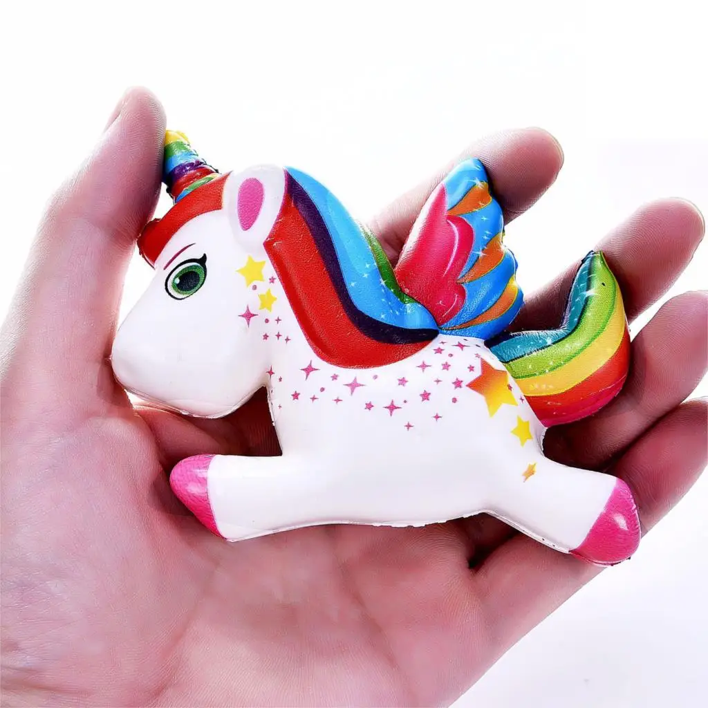 Новинка Kawaii Jumbo Squeeze Toys Детские красочные медленно поднимающиеся антистрессовые
