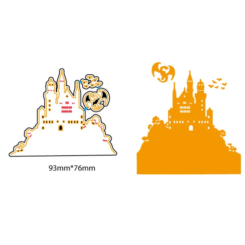 

AZSG Castle Cutting Dies For DIY Scrapbooking Card Making Decorative Metal Die Cutter Decoration