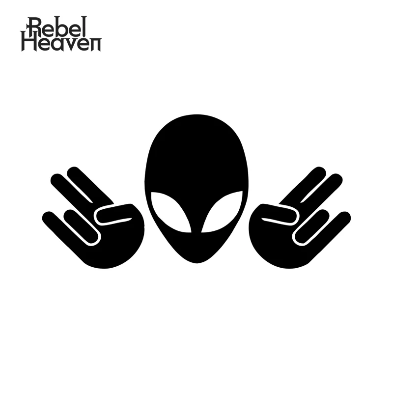 Забавная Автомобильная наклейка Rebel Heaven JDM ADOPT Shocker Alien Head Racing Girl LIVE смех любовь