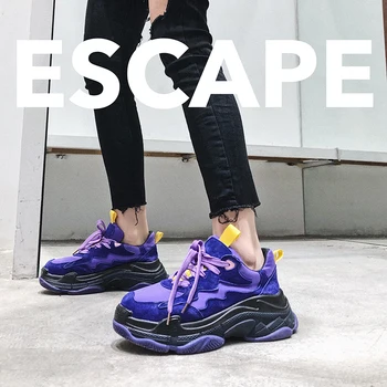 

LMCAVASUN NEW Spring Women Genuine Leather Sneakers Platform Casual Shoes Women Fashion Lace Up Breathable Shoes Size 35-40