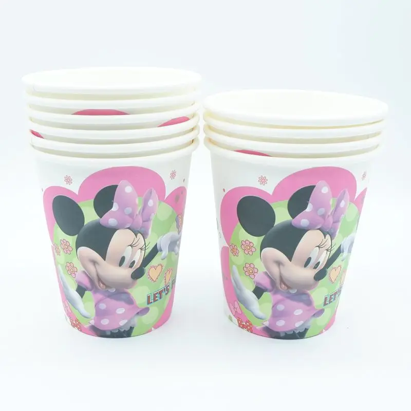 1 PCS С Днем Рождения вечерние Минни Мышь Baby Shower скатерть тема мультфильма для детей сувениры Tablecover светящееся украшение 108*180 см